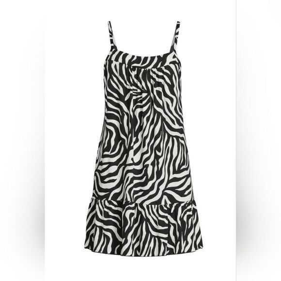 Nwt Joyspun Women's Plus Size Sleeveless Knit Chemise with Ruffle Hem, Size 4XL - Picture 4 of 9